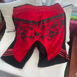 District Red and Black Men's Shorts